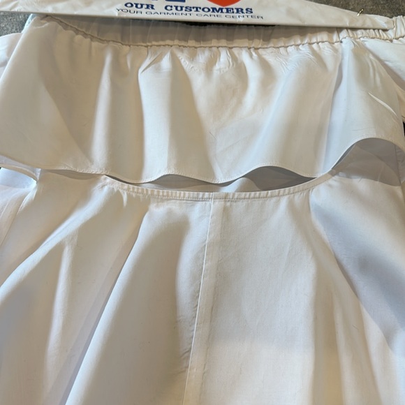 NICHOLAS WHITE OFF THE SHOULDER COTTON TOP SIZE 6 - Picture 10 of 11